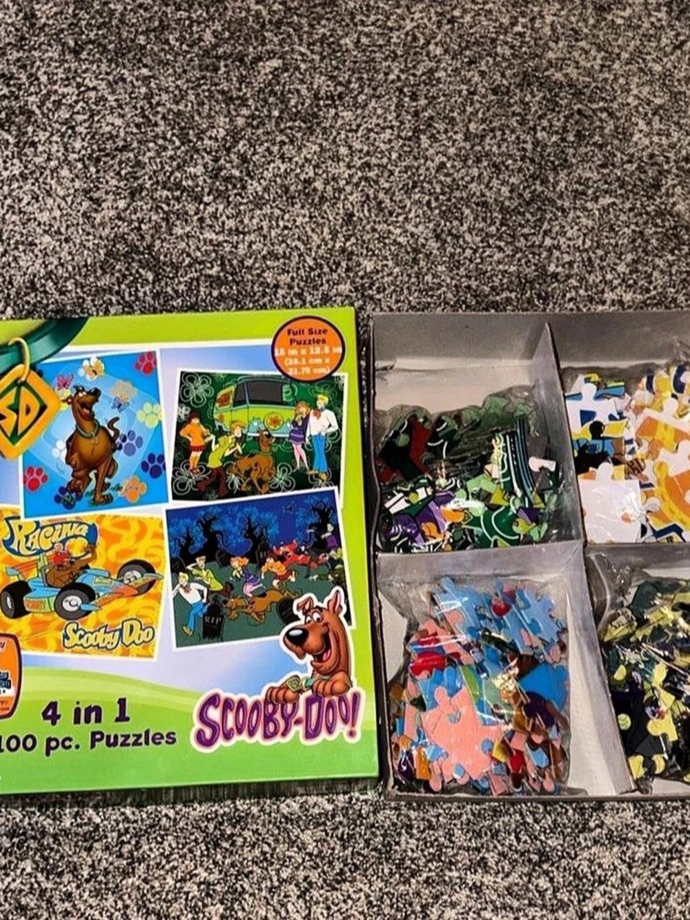 Pressman Scooby-Doo! 4 in 1 100 pc. Puzzles. Puzzle Set